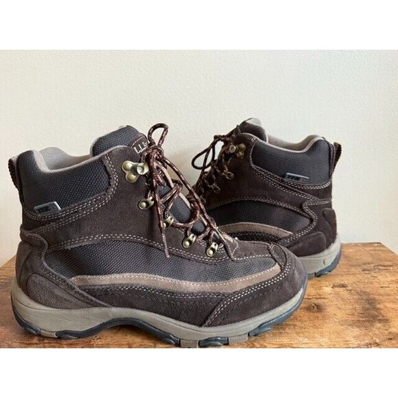LL Bean Brown Suede Hiking Boot Men's Size 9.5  Trek 2.5 Prima Loft 258265 - Picture 1 of 7